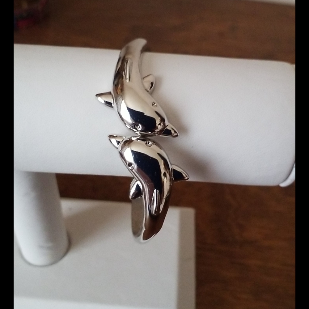 Dolphin Cuff  Clamper Bracelet